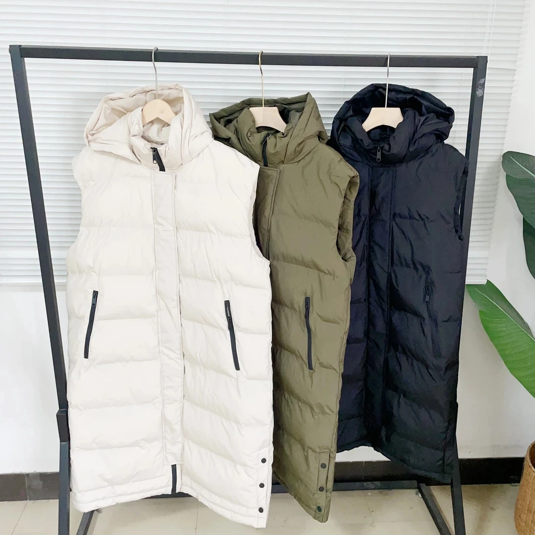 Z-8 加长版三色厚实戴帽棉马甲