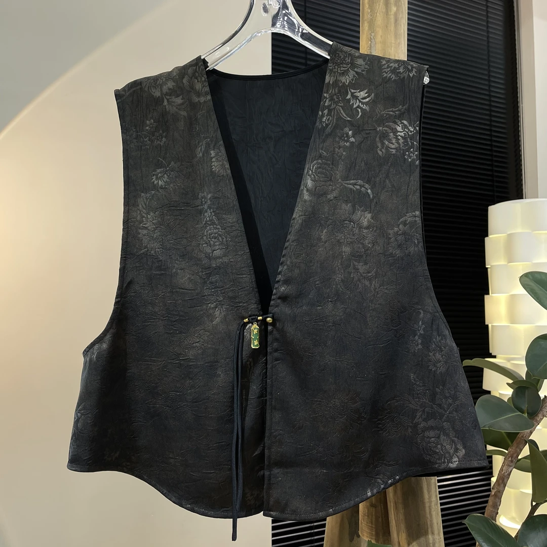 YX8565（聚水潭）中国风宽松型时尚都市百搭舒适休闲女士丝丝衣