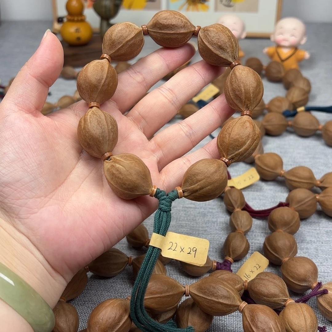 名***字橄榄核手串梅林铁核22.29橄榄核