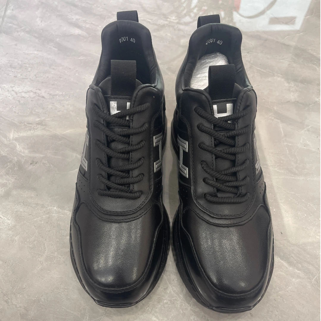 真皮气垫底休闲运动风耐磨男士皮鞋24001