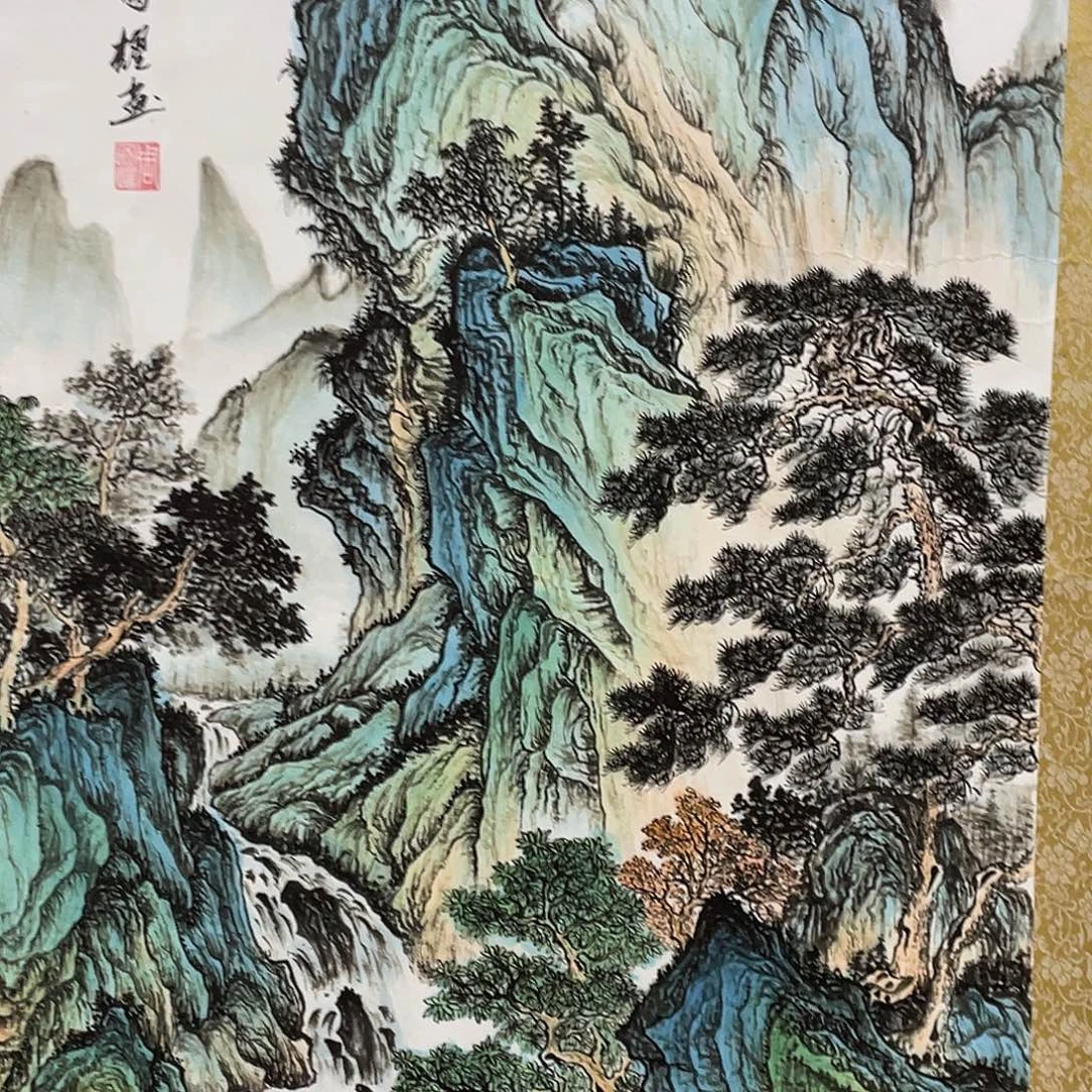 国画手绘作品带运险w