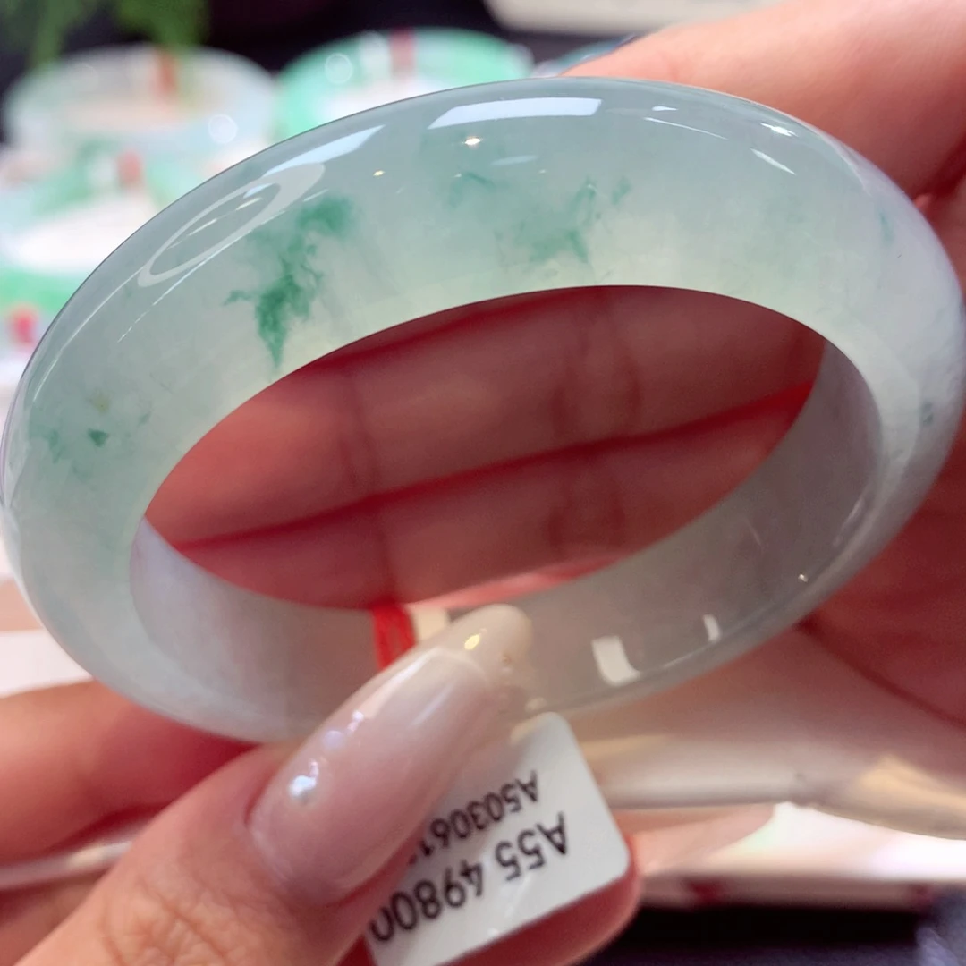 未镶嵌手镯翡翠正圈45号66