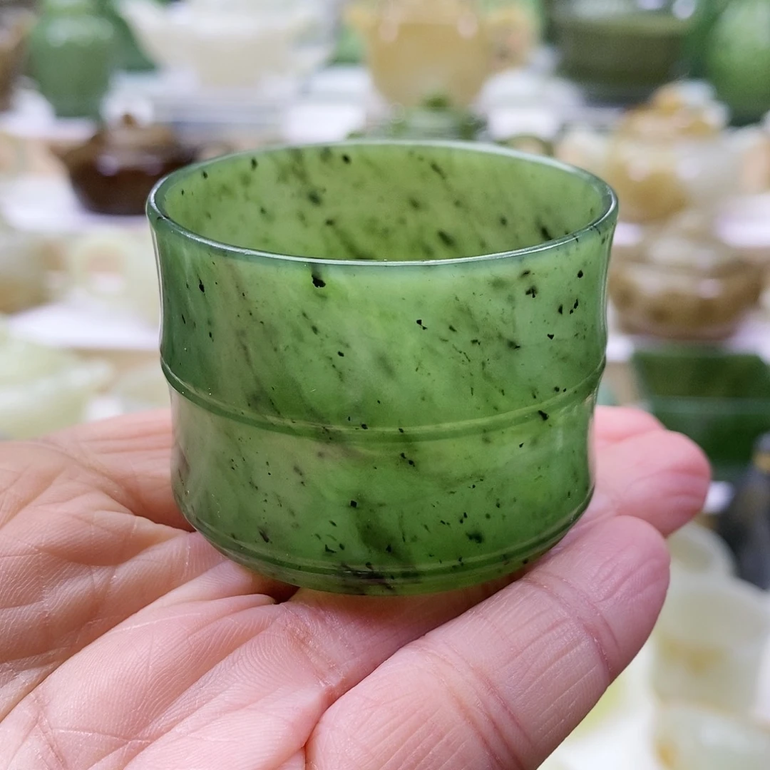 和田玉茶杯未镶嵌