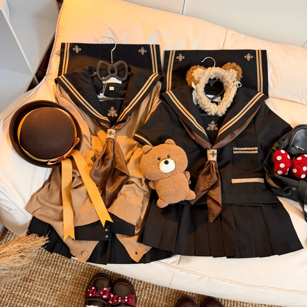 【栗京高】城南诗中意原创正版jk制服套装春秋长袖日系基础水手服