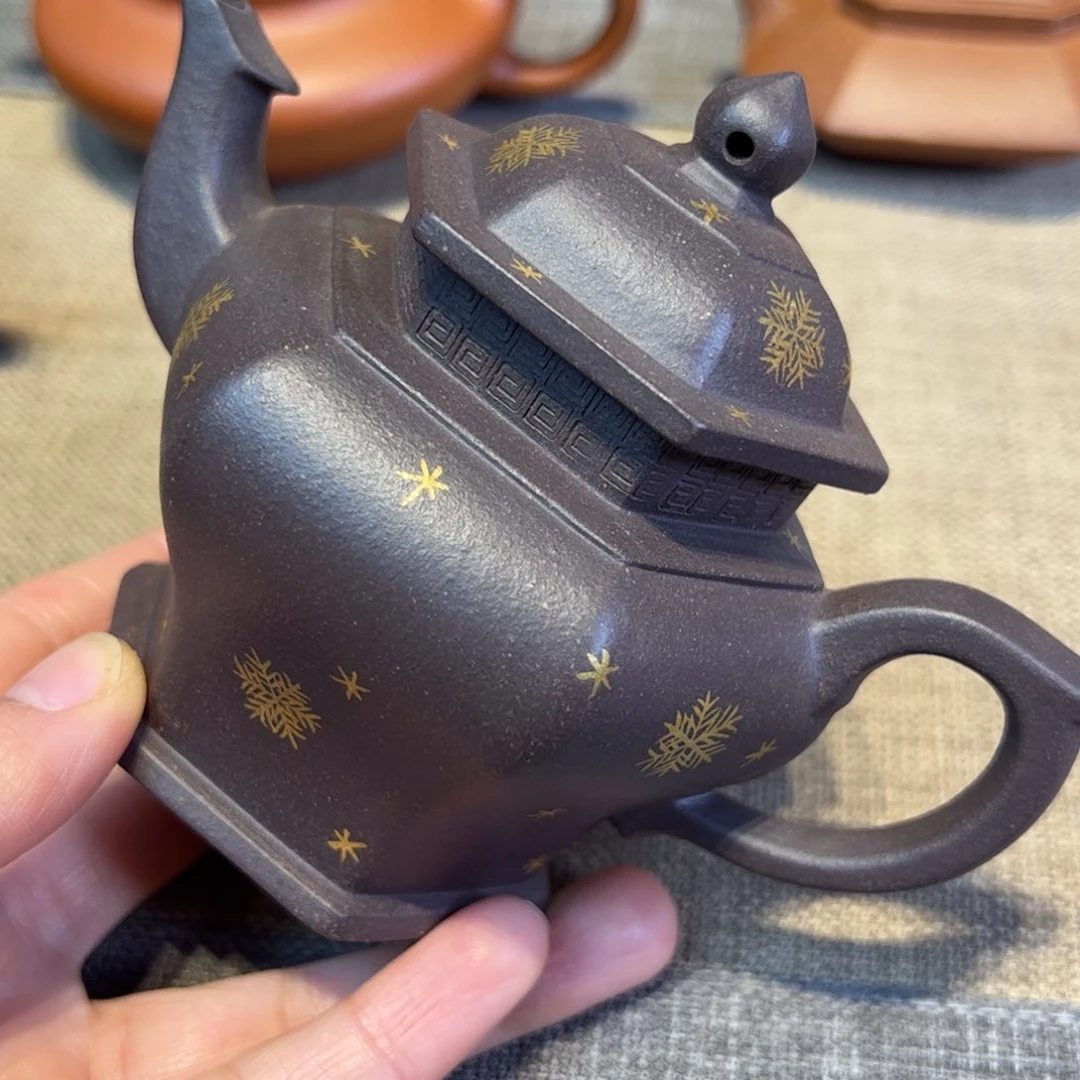 容量180毫升，紫泥，六方