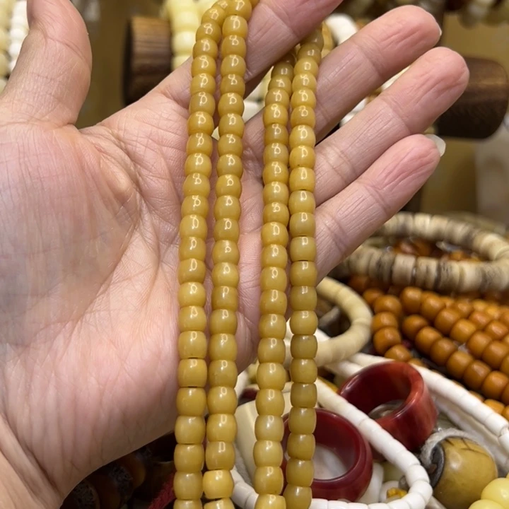 牛骨手串/手链直径6➕腰鼓珠