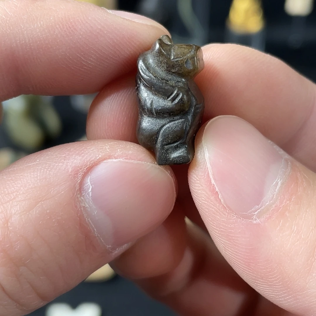 緩***归和田玉（糖玉）未镶嵌挂件