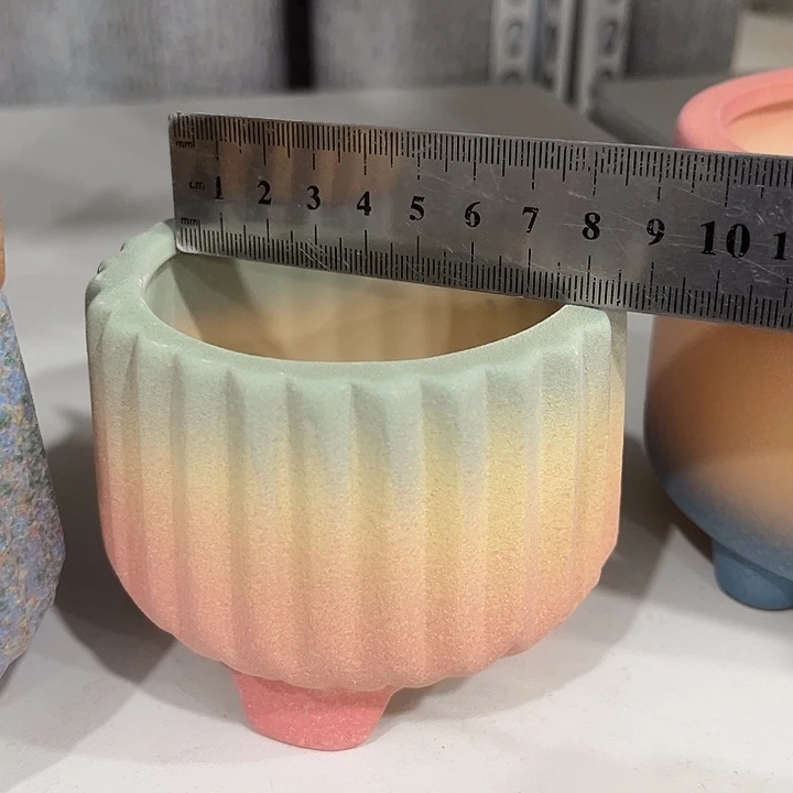 陶折纸花盆一个 36包邮