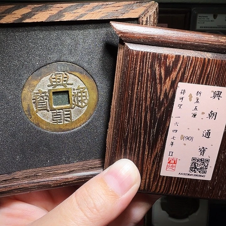 铜瀚海文物A兴朝通宝五厘3042