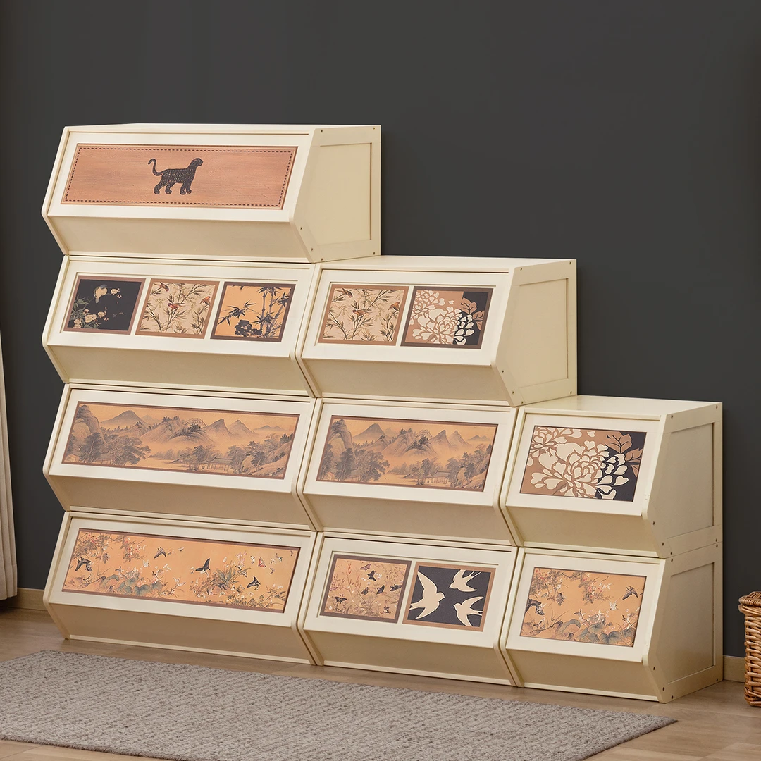 收纳柜子置物柜家用桌下零食客厅杂物房间整理架简易多层储物卧室