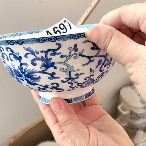 瓷6寸高足3个697号