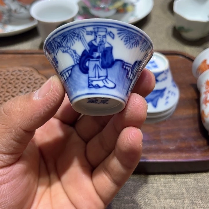 纯手绘精品盖碗杯