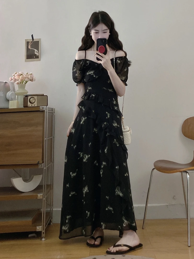 (F孤品女装）—大码连衣裙成人常规