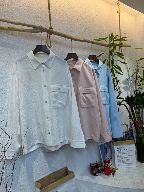 锦诺25新款高端大气宽松女装衬衫大衫