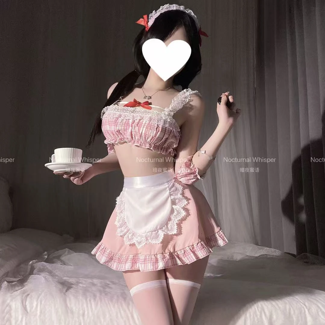 暗夜蜜语【女仆餐厅】可爱围裙女佣女装性感内衣小胸显大睡裙女仆装