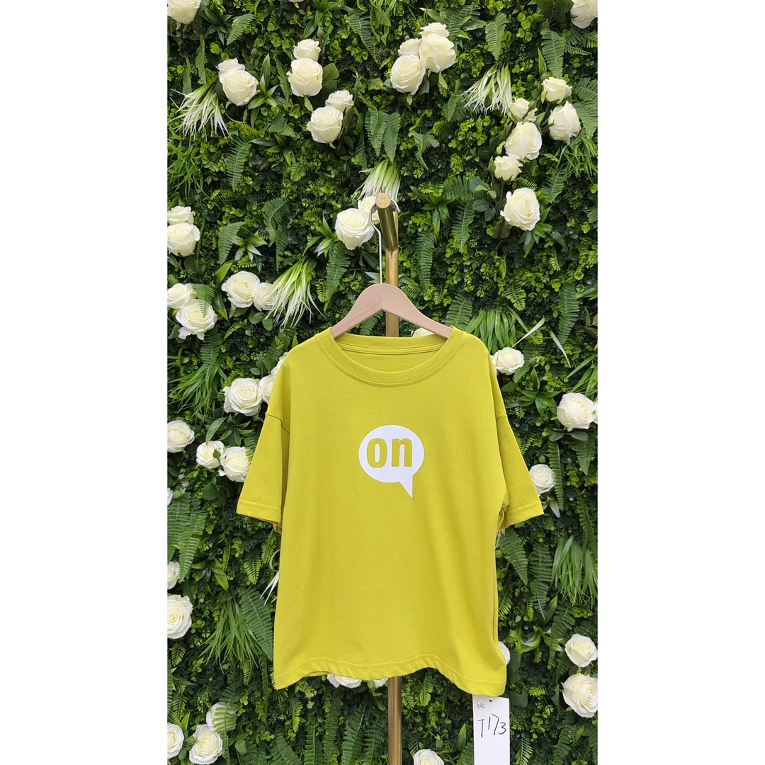 品牌高端透气纯棉字母印花T恤【大童-青少年】短袖【130-170】——T173