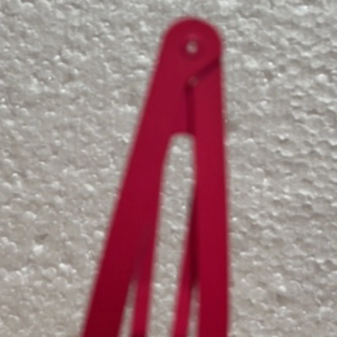 25601 大号 左手小手红色小熊发夹