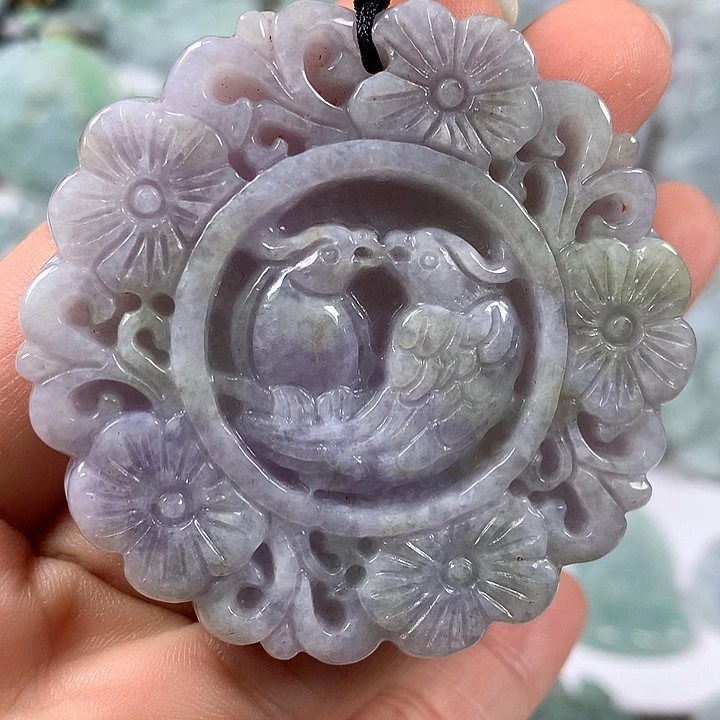 颈饰未镶嵌翡翠鸟语花香喜上眉梢福利