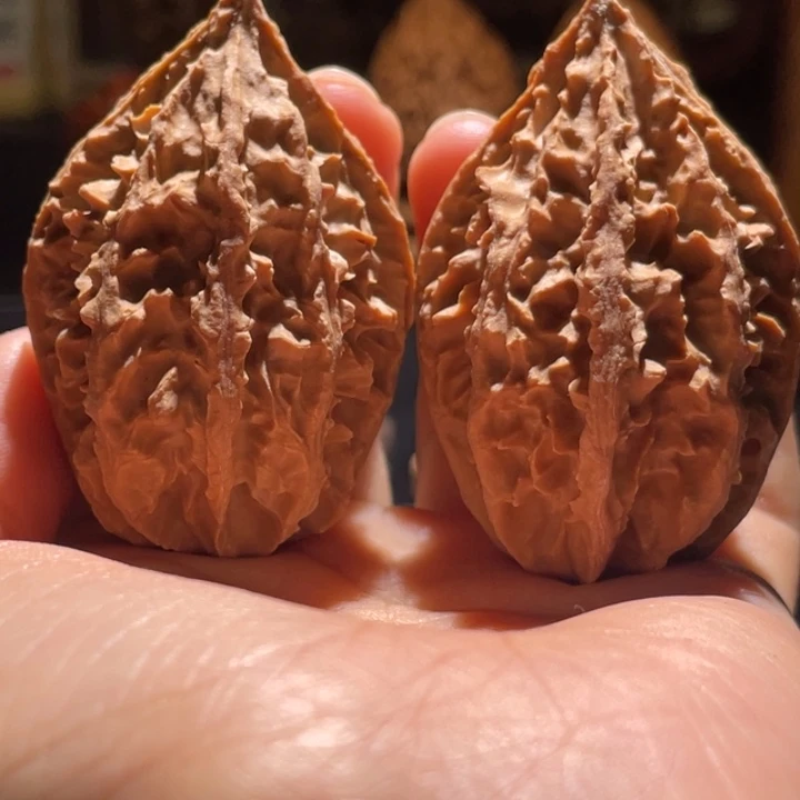 吊坠文玩核桃芭蕉扇49浮黄