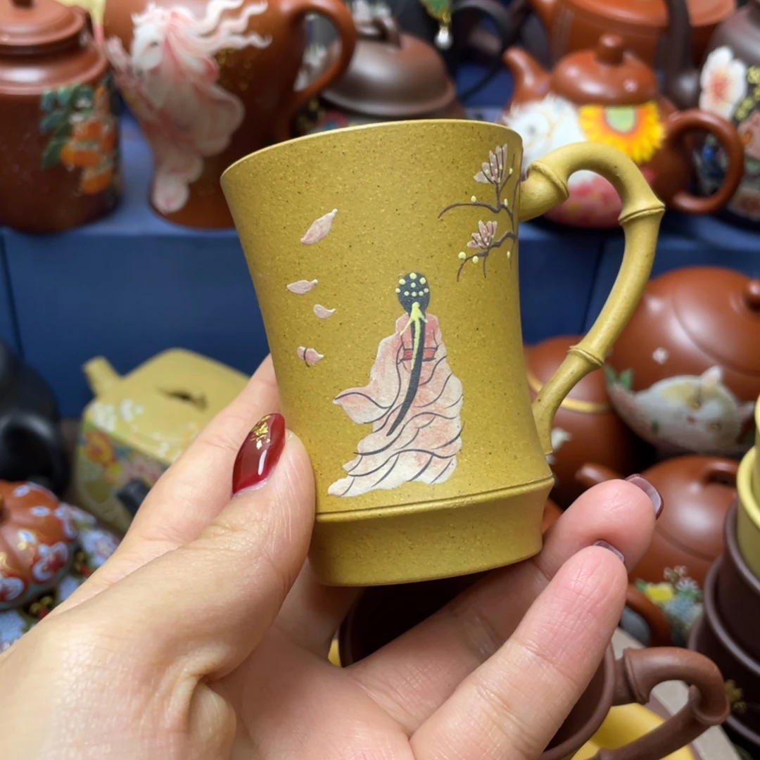 茶杯红泥紫砂主人杯100cc