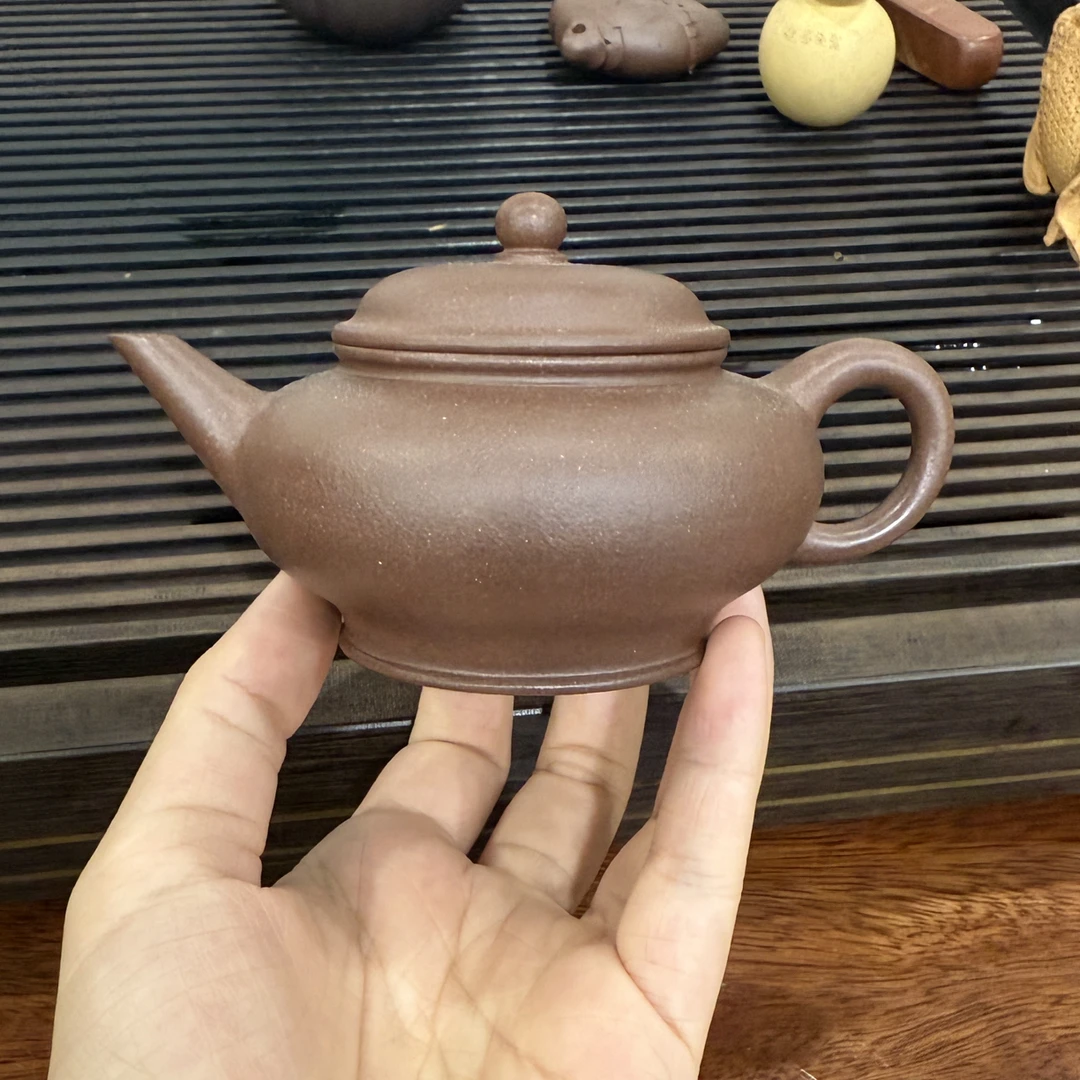 【水平•黄龙山紫泥】150cc半手工紫砂壶
