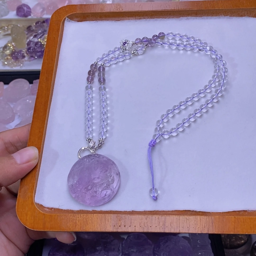 未镶嵌颈饰水晶酱*吖狐牌吊坠 送链子