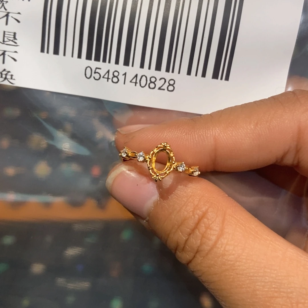 欧泊戒指—银S925镶嵌皮***去