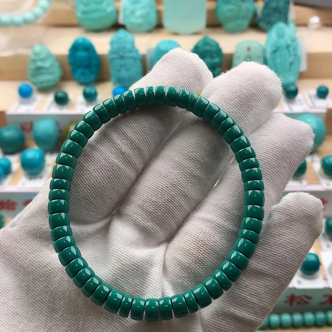 绿松石未镶嵌配饰5.6