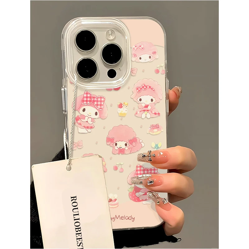 欧克里里piano小粉羊适用苹果16promax手机壳华为P70vivo小米oppo