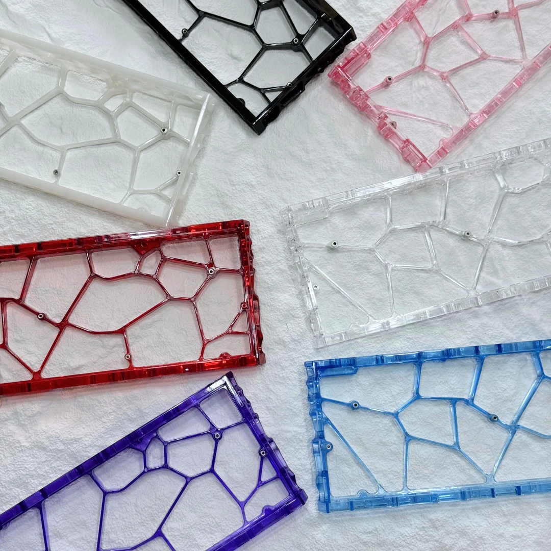 昆仑镂空塑料镂空外壳ww60v2升级PC材质高硬度高透量无气泡类holy