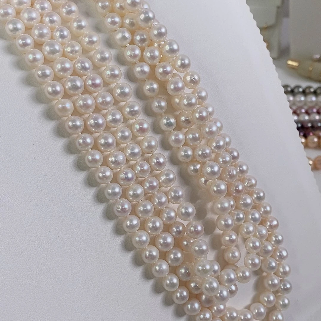 淡水珍珠毛衣链未镶嵌8-9