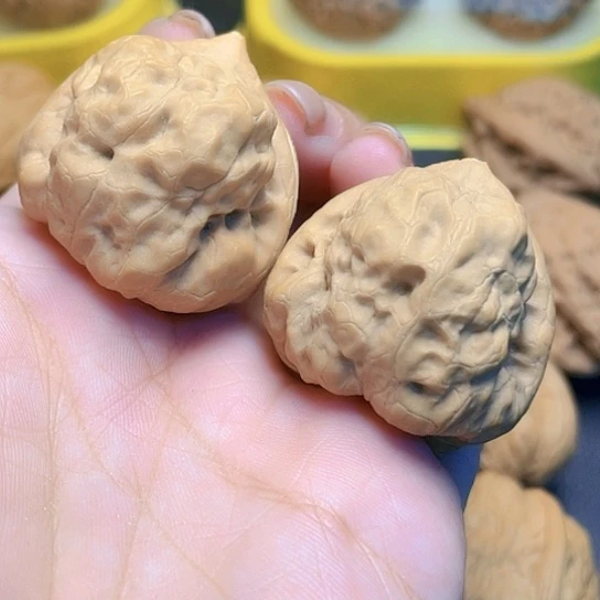 文玩核桃古蟾一对