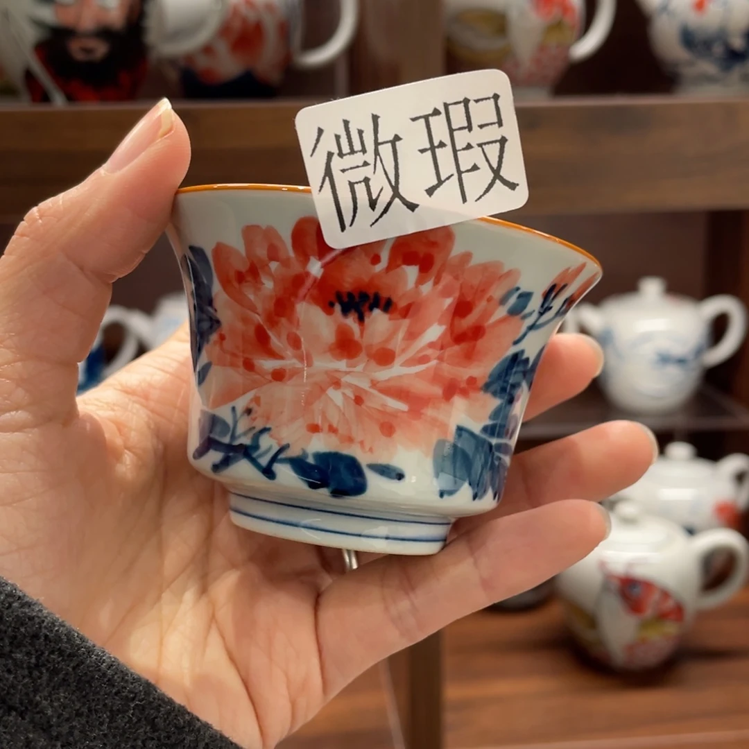 微瑕釉下彩纯手绘