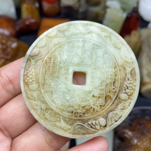 蛇纹石玉未镶嵌颈饰103
