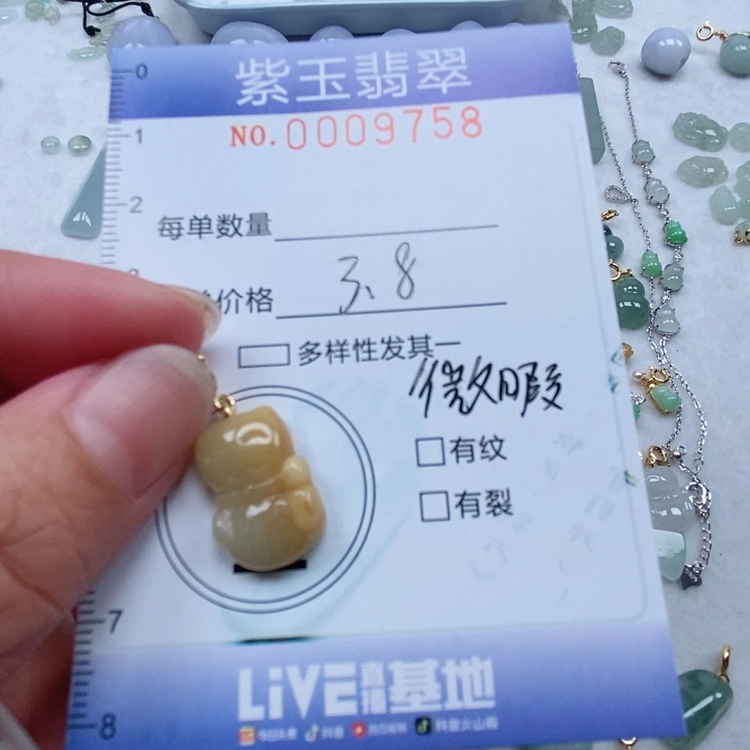 翡翠未镶嵌颈饰猫猫