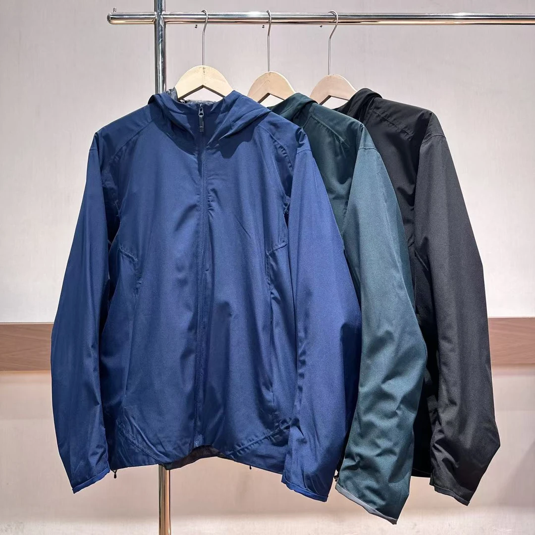 户外压胶防泼水抓绒连帽夹克外套秋冬 28585 DM24F157