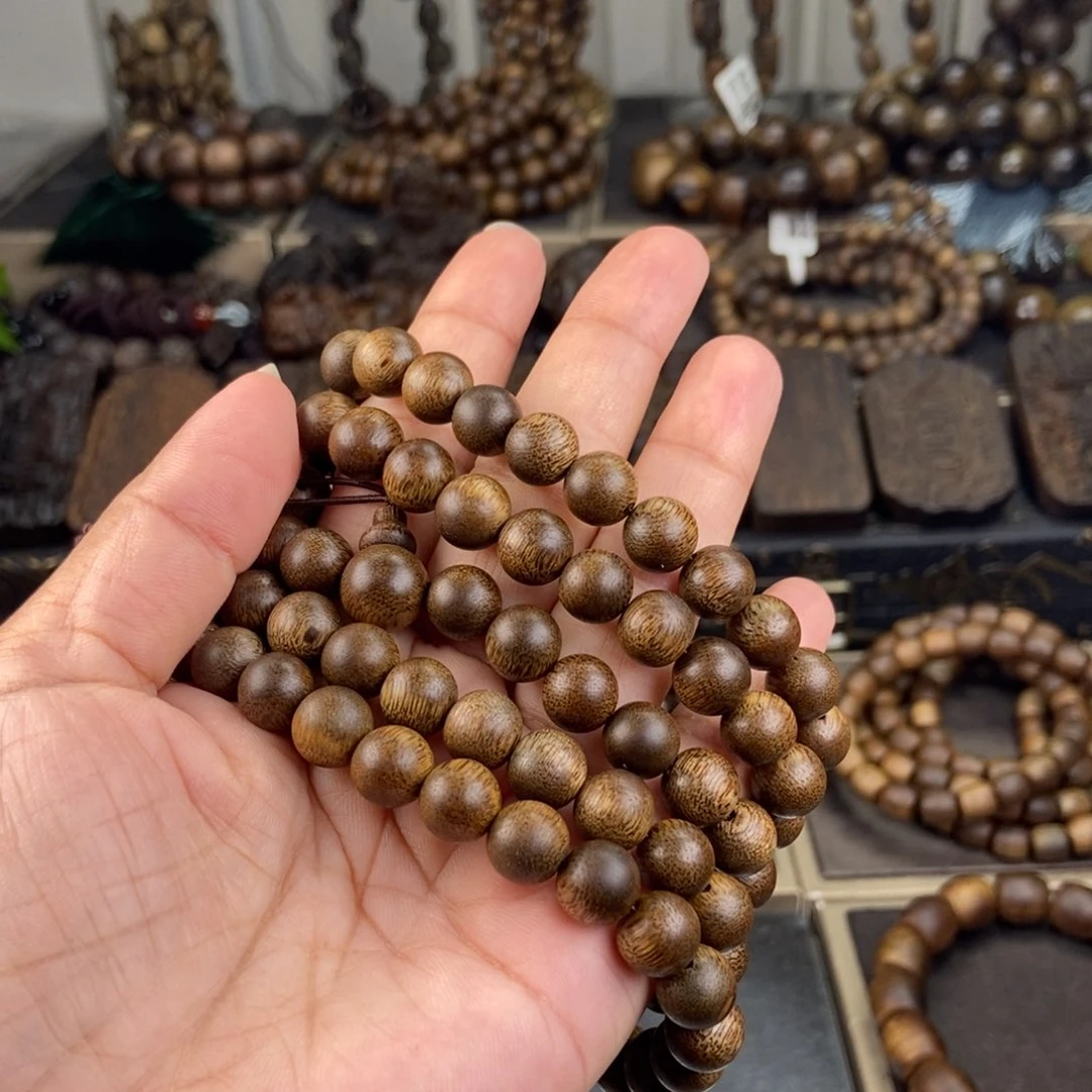 手串沉香没****字越南芽庄白