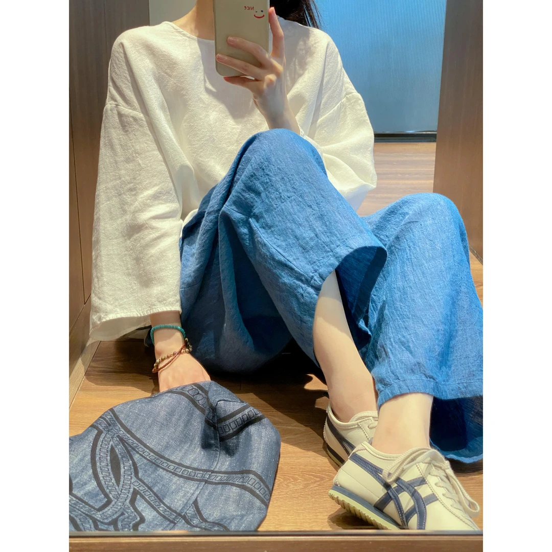 莫瑞系穿搭休闲长袖睡衣女款早秋季新款日系简约家居服套装可外穿