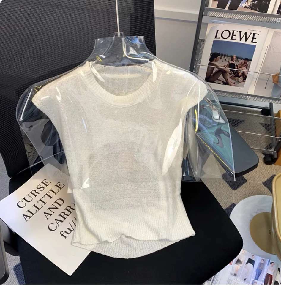 （151-200）辣妹时尚针织短袖