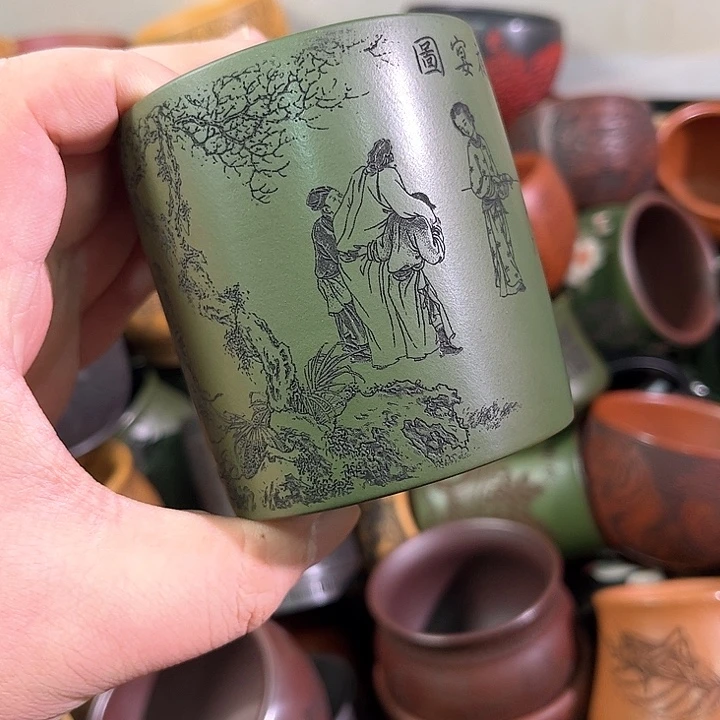 茶杯紫砂全手工紫砂主人杯