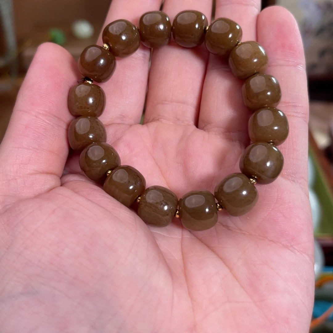 一***提未镶嵌手串和田玉