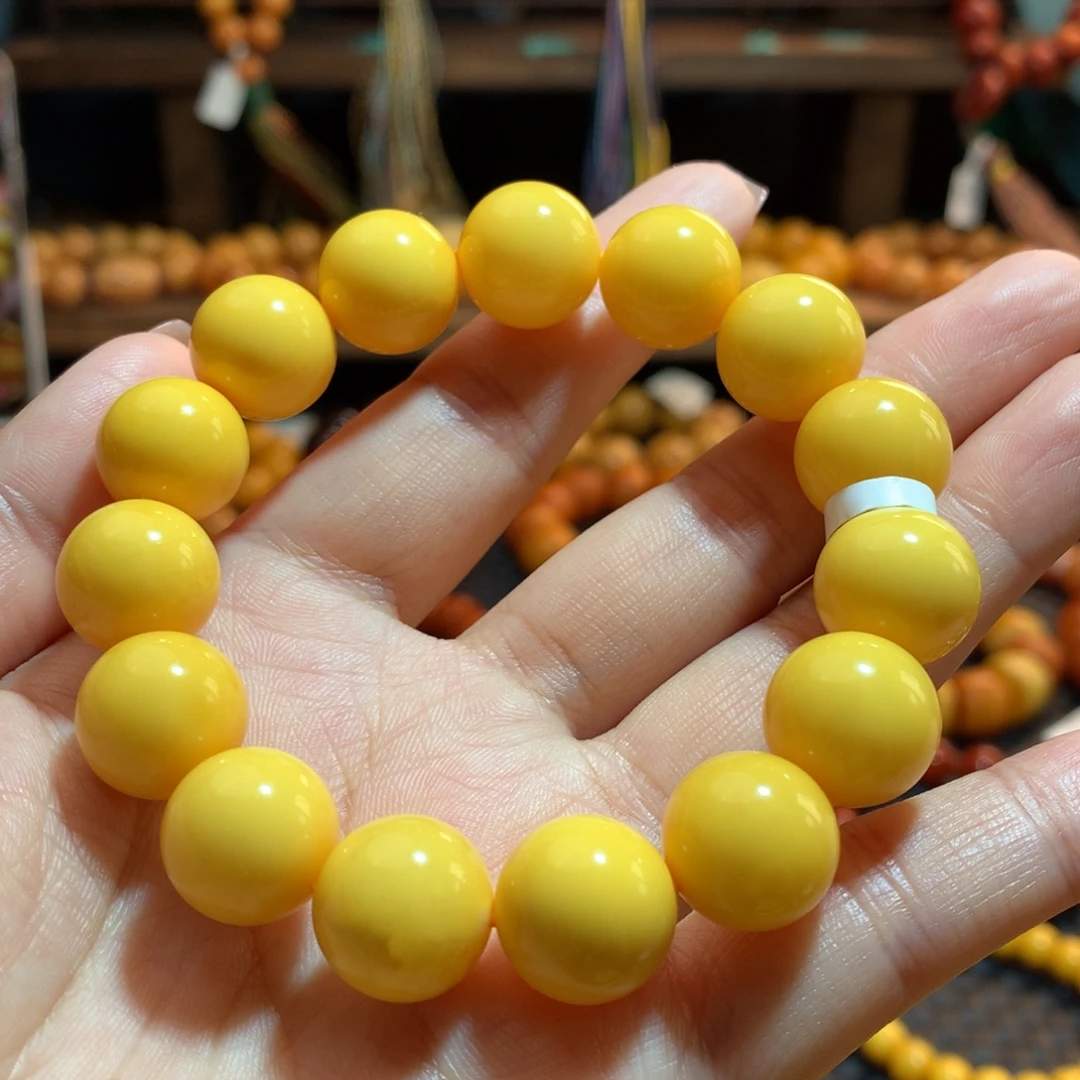 蜜蜡未镶嵌手串蜜蜡手串