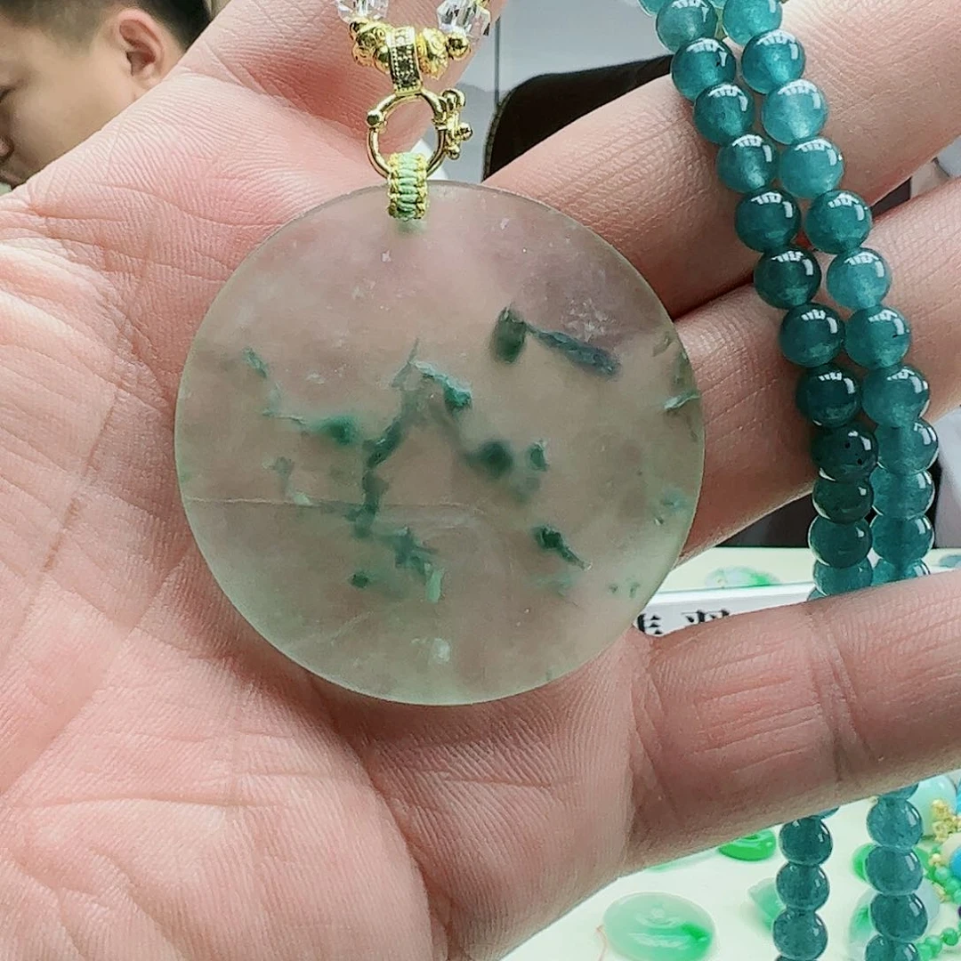 翡翠吊坠(赠链)银S925镶嵌