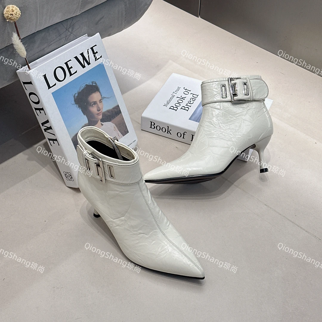 琼尚-秋冬细跟气质短靴668-9