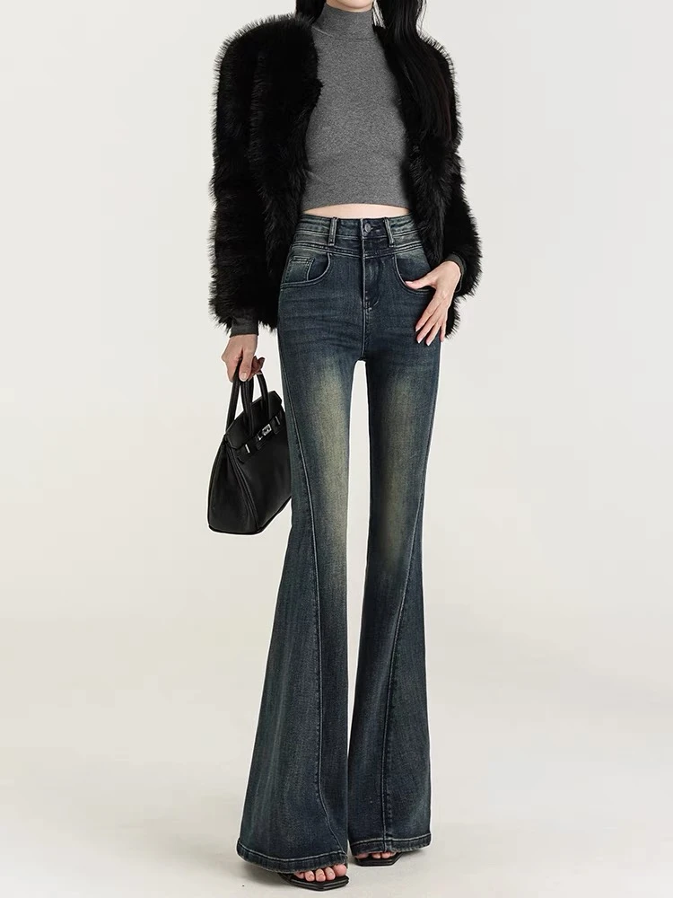 2025新款牛仔裤喇叭裤