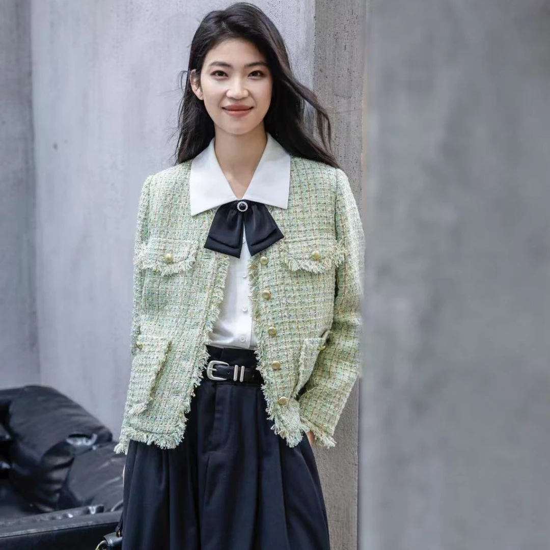 气质优雅轻奢小香风外套