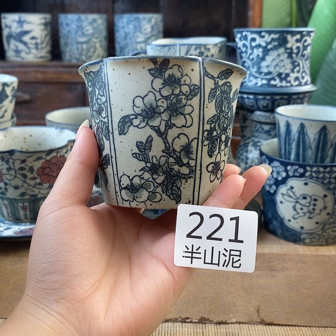 手工手绘青花高温陶瓷