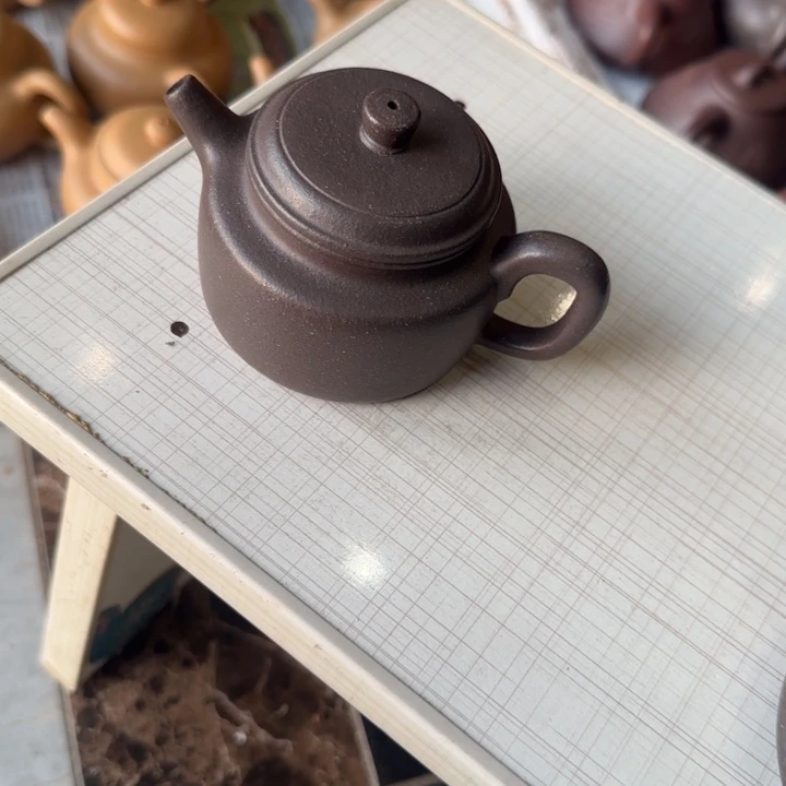 紫砂茶壶陈*圆天青德钟