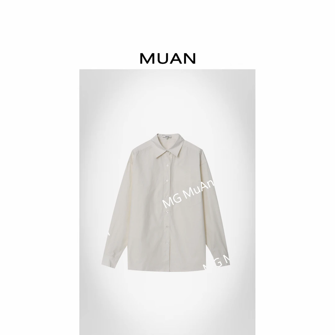 木岸MUAN:《极简主义衬衫》定制100棉简约百搭长袖衬衫上衣DS-8800