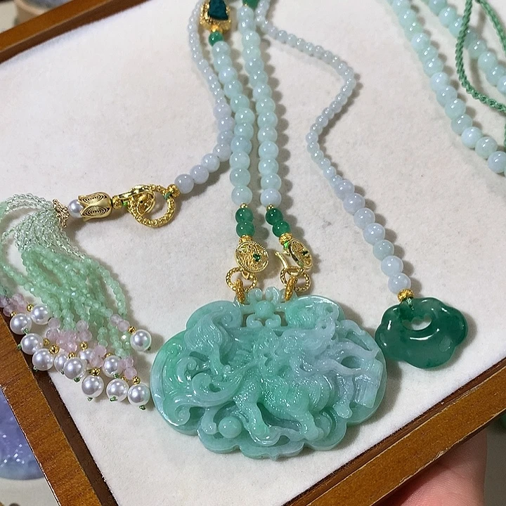 颈饰未镶嵌翡翠翡翠吊坠